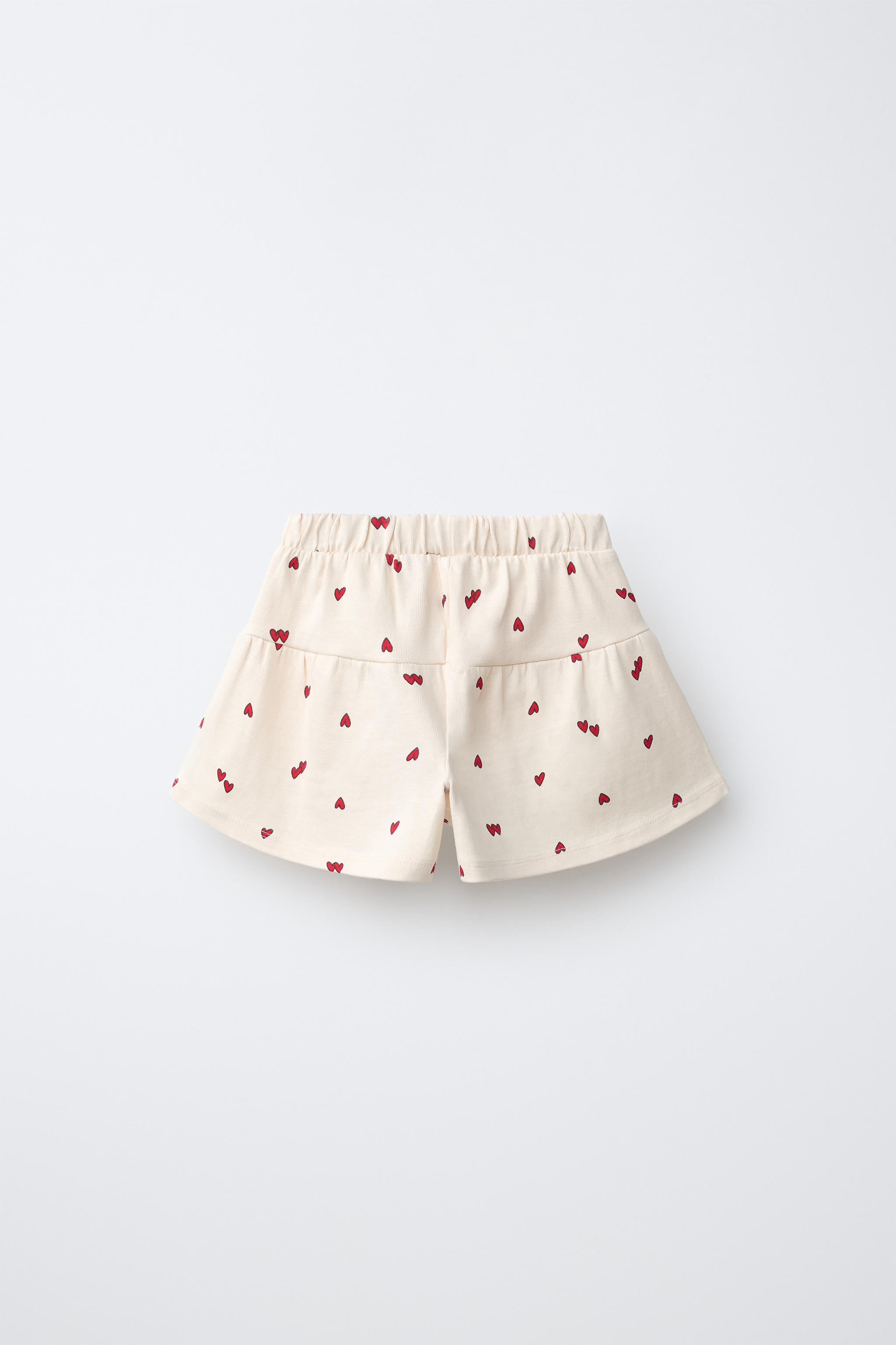 PRINTED PLUSH SHORTS